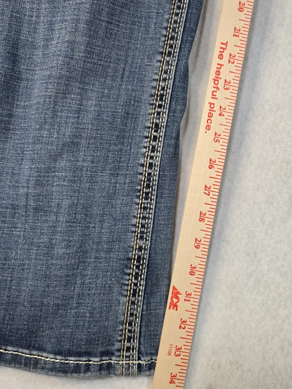 BKE Men’s Faded Blue Bootleg Jeans‎ Size 30XL